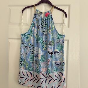 NWOT Size L Lilly Pulitzer Top with Gold Accents
